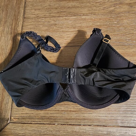 Natori Pure Luxe Custom Coverage Contour Bra, Black 36D - Picture 7 of 11